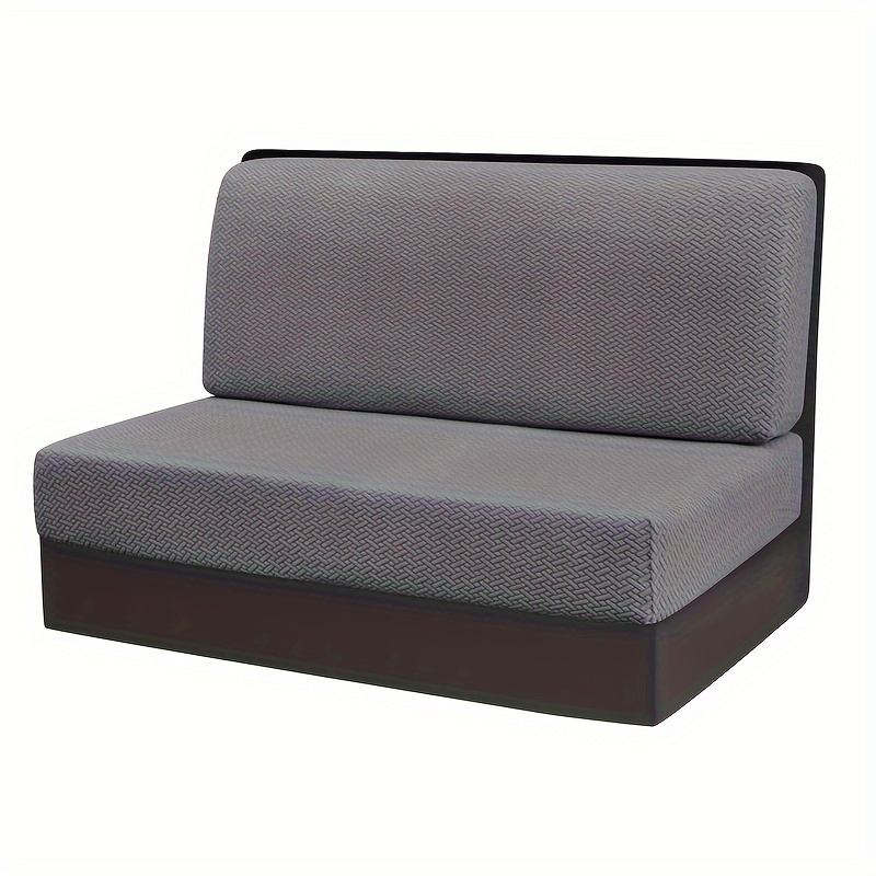 Image of 1 Set Of Stretch All-inclusive Rv Dining Table Cushion Cover Split Machine Washable Sofa Cover For Bench Slipcover