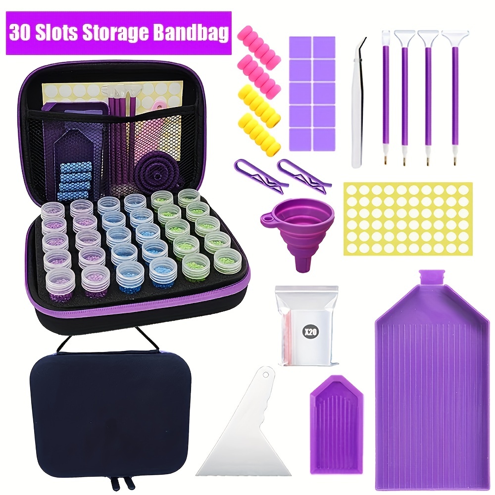 

30-compartment Diamond Painting Storage Organizer - , Shockproof & Portable For , Jewelry, & Craft Supplies