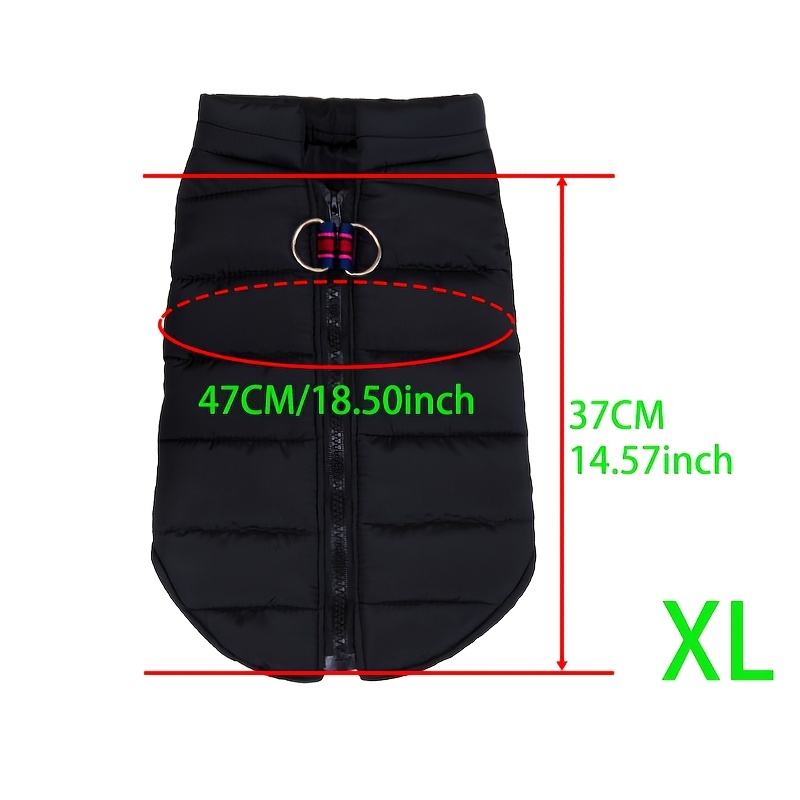 Image of Dog Jacket Vest Winter Dog Clothes With D-ring Warm Puppy Clothing For Small Dogs Cats Waistcoat French Bulldog Chihuahua Coat