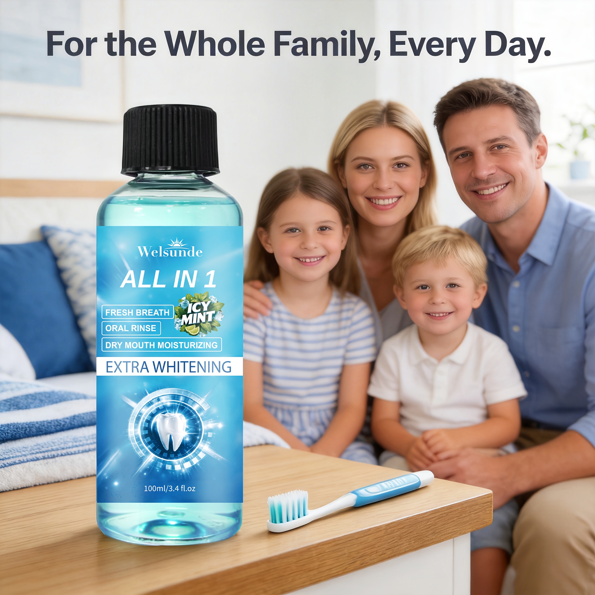 Dry Mouth Moisturizing Cool Mint Mouthwash