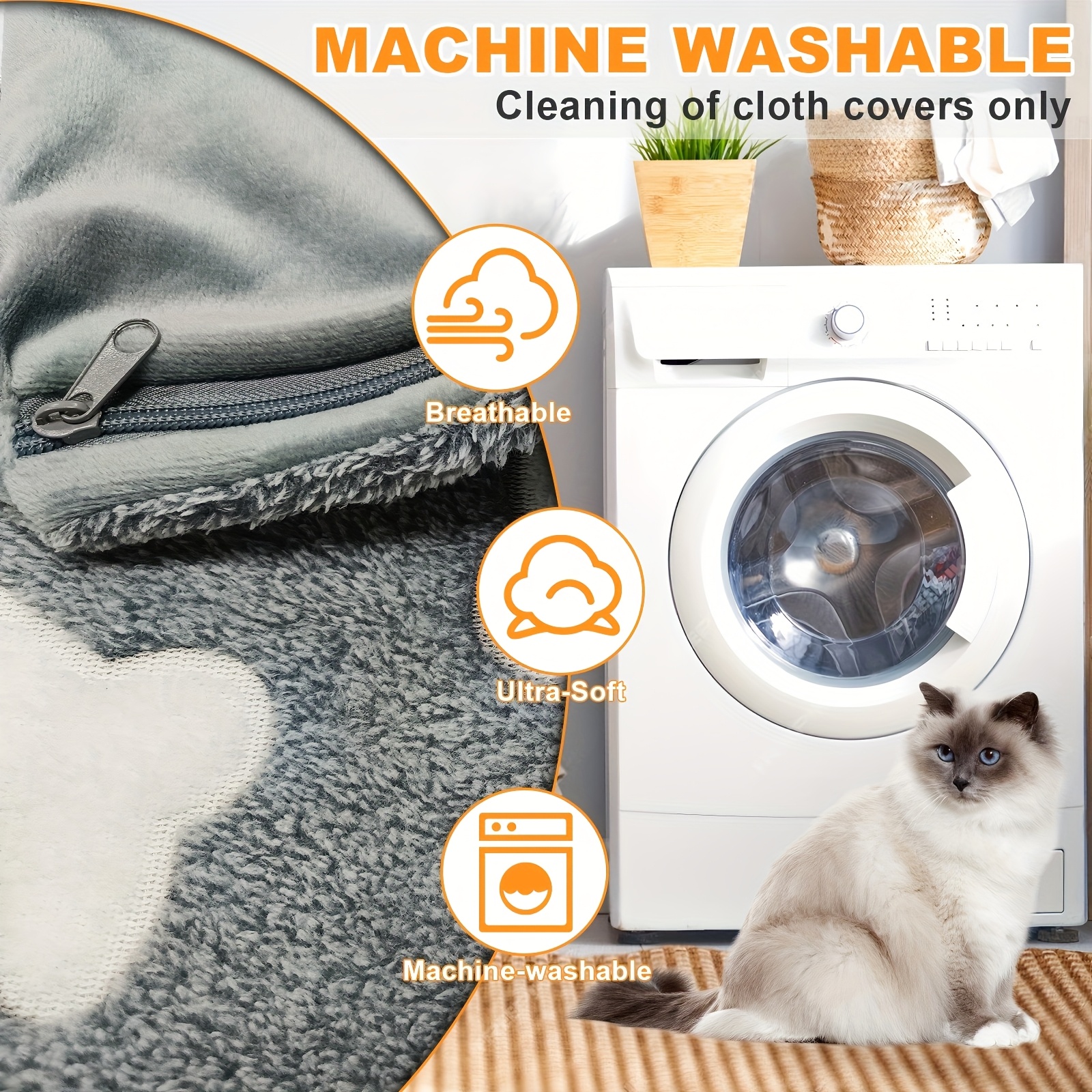 pet heating pad with smart thermostatic   24h timer wire reinforced pet crate cozy bed for   cat beds for indoor cats heated dog crate bed promotes   and recovery whelping box supplies us plug heated pet mat Product details 2
