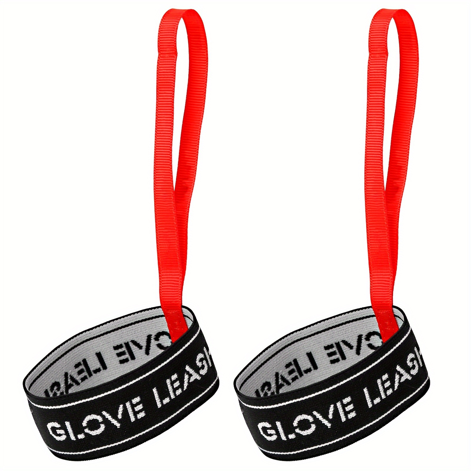 Image of 2pcs Ski Glove Safety Straps - Elastic Wrist Leash For Secure Mountaineering & Skiing, Comfortable Anti-lost Design