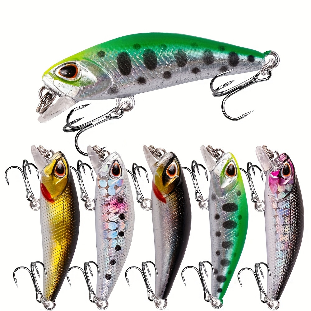 7pcs Mini Crankbait Kit Minnow 6.6g 50mm Jerkbait Minnow Set