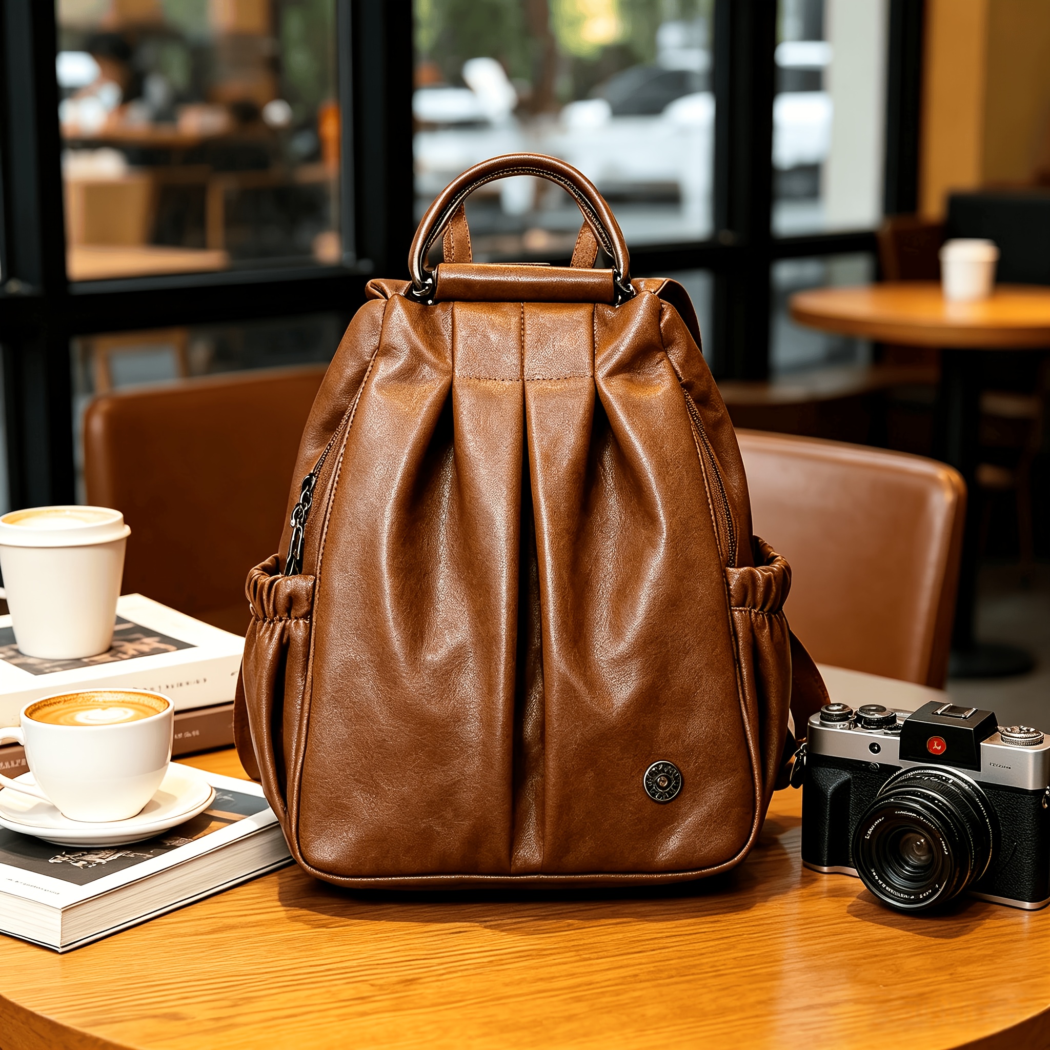 Mini Convertible Backpack For Women, 4-in-1 As Shoulder, Crossbody, Top Handle & Chest Carry, Lightweight Multi- Daypack And Purse For Summer Travel, Daily & Gifts For Her