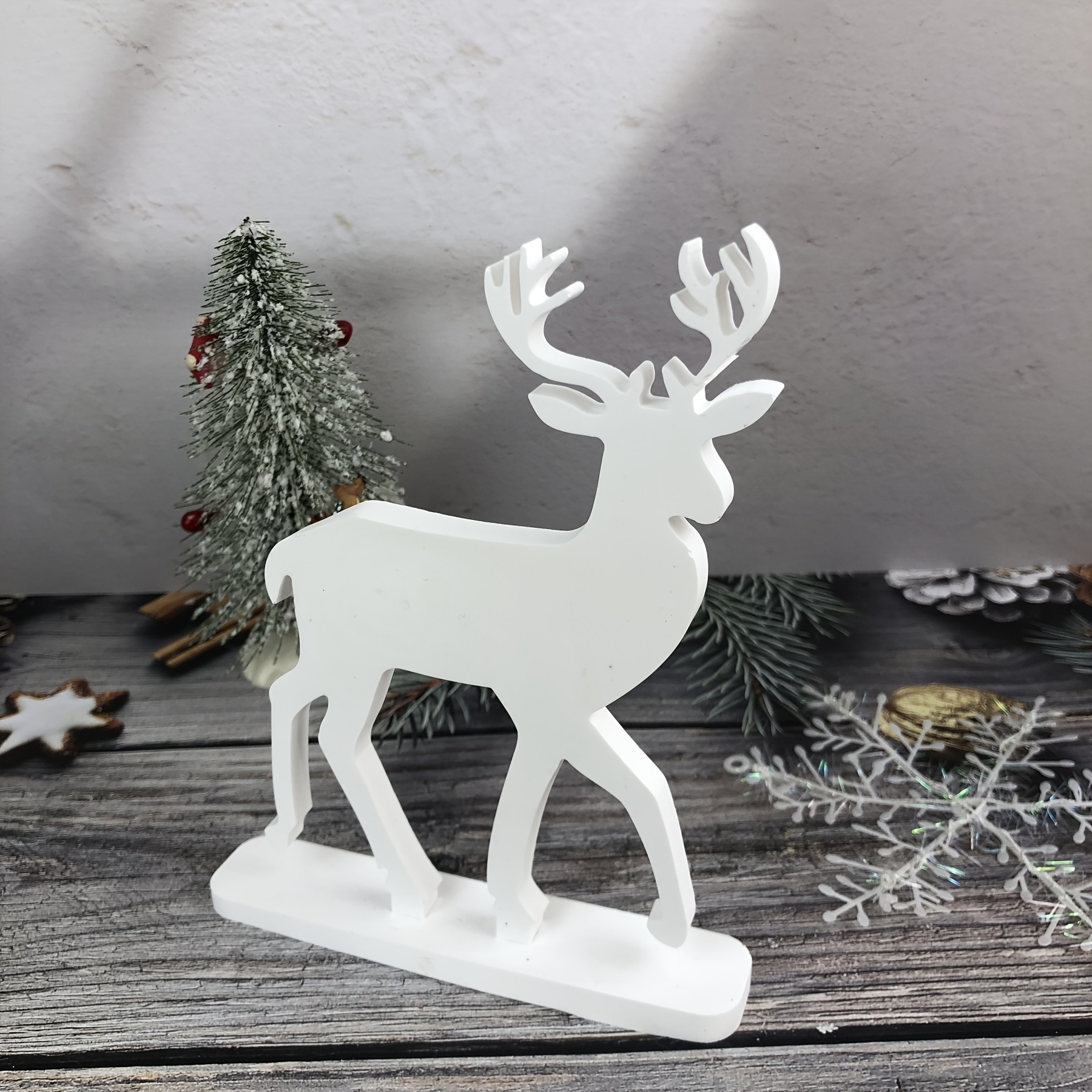 

Diy Christmas Reindeer Silicone Mold For Ornaments - Casting Mold For Tabletop Decorations
