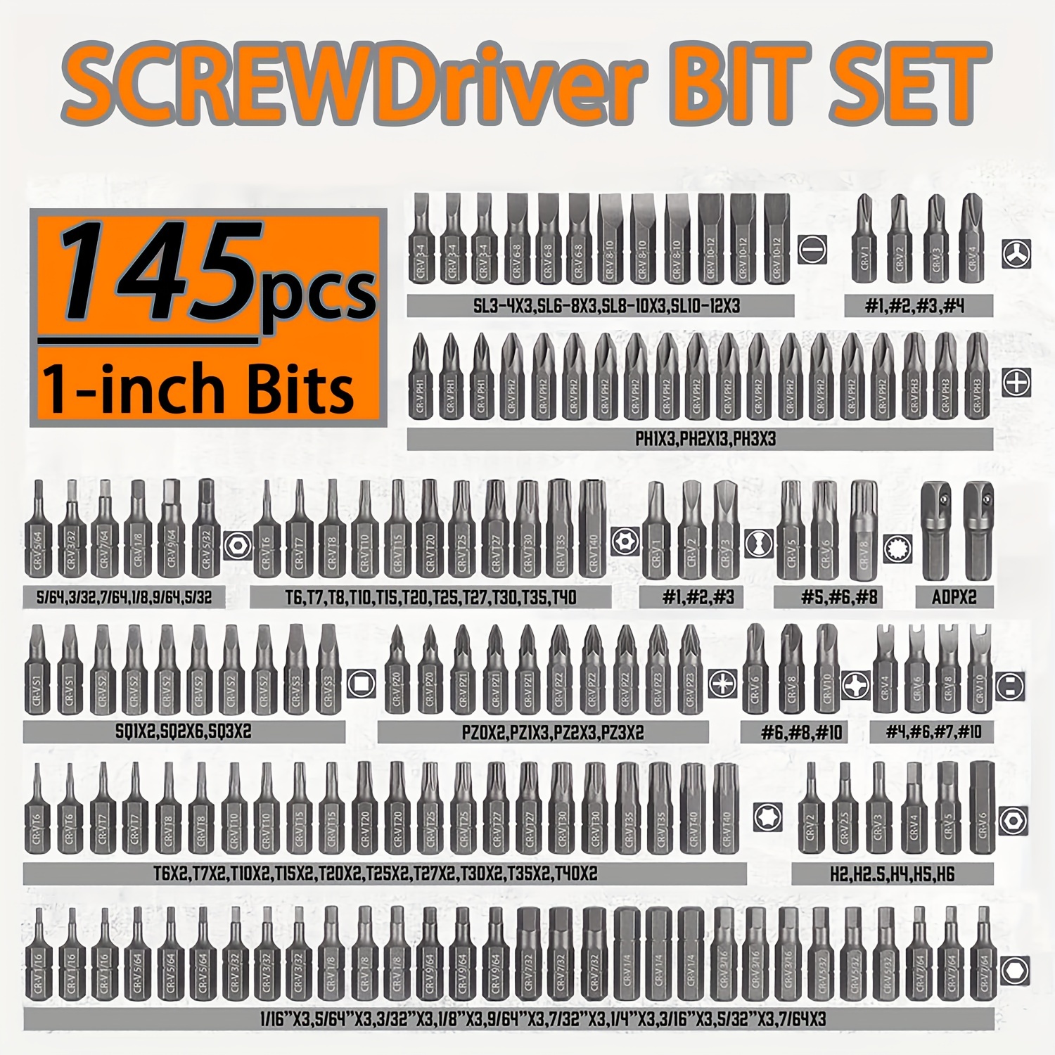 Ultimate Drill Bit Set, 232-Piece Screwdriver Bit Set, Security Bit, Screw  Driver Bit, Magnetic Bit, Bit H, Nut Driver, Ratchet Wrench, Full Combo Kit