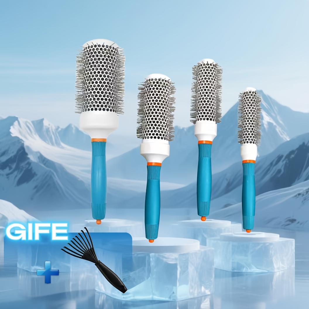 E-shop 5-teiliges Set/Salon Friseurkamm Frisur Design Kamm Barbershop Kamm Rund Lockenstab Friseurwerkzeug Friseurkamm Professioneller Lockenstab -
