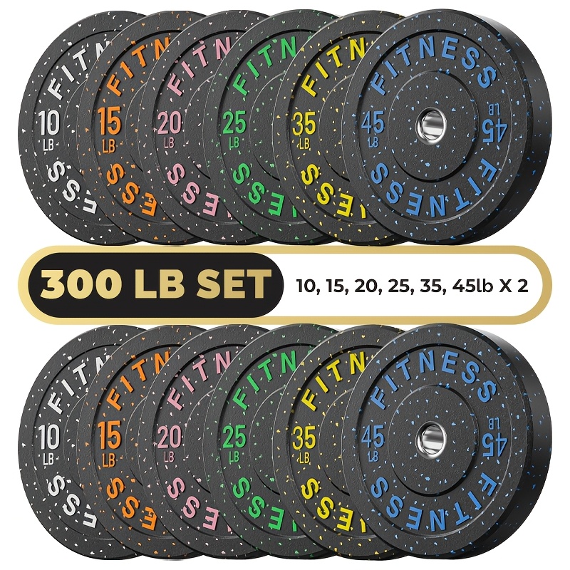 high bounce bumper plates 2 inch weight plates for weight lifting and strength training colored rubber weight plates for home gym