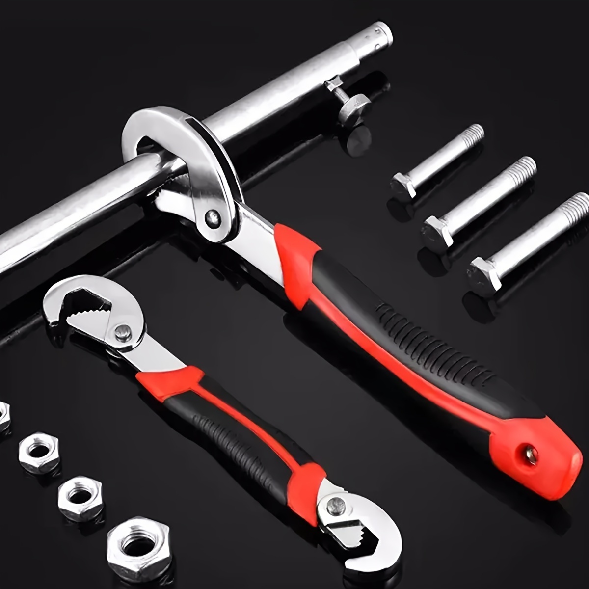 

2pcs 6-32mm Adjustable Universal Wrench Tool Set Multi-functional Board Quick-opening Pipe Wrench Set Lifting Hand