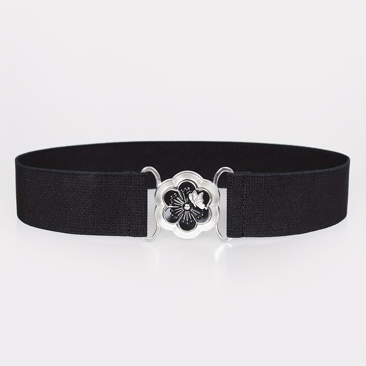 Butterfly Buckle Elastic Belt Vintage Metal Butterfly - Temu