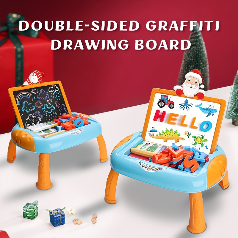 

Double-sided Graffiti Drawing Board, Parent-child Interactive Drawing Board, Easy To Erase, Removable Table Legs, Children's , Surprise Toy Gift, Halloween, Christmas