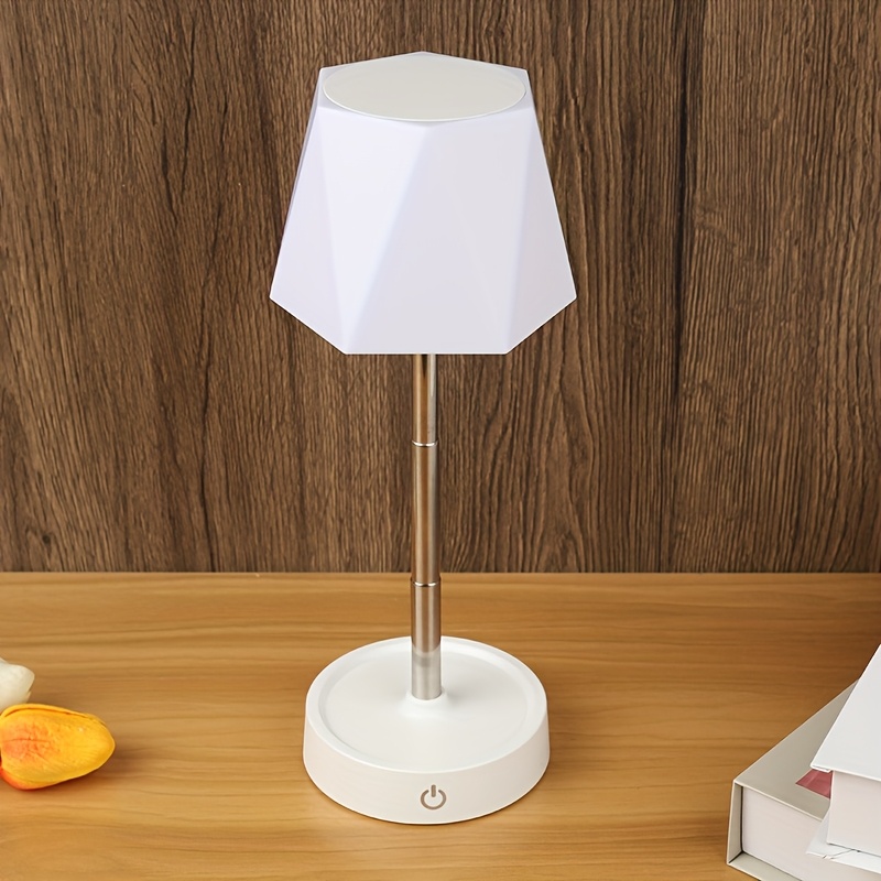 1pc Rechargeable Touch-sensitive Night Light, Portable Dimmable Led Desk Lamp, Adjustable Desk Lamp, Bedside Lamp, Perfect For Romantic Dinners, Dining Rooms And Bedrooms