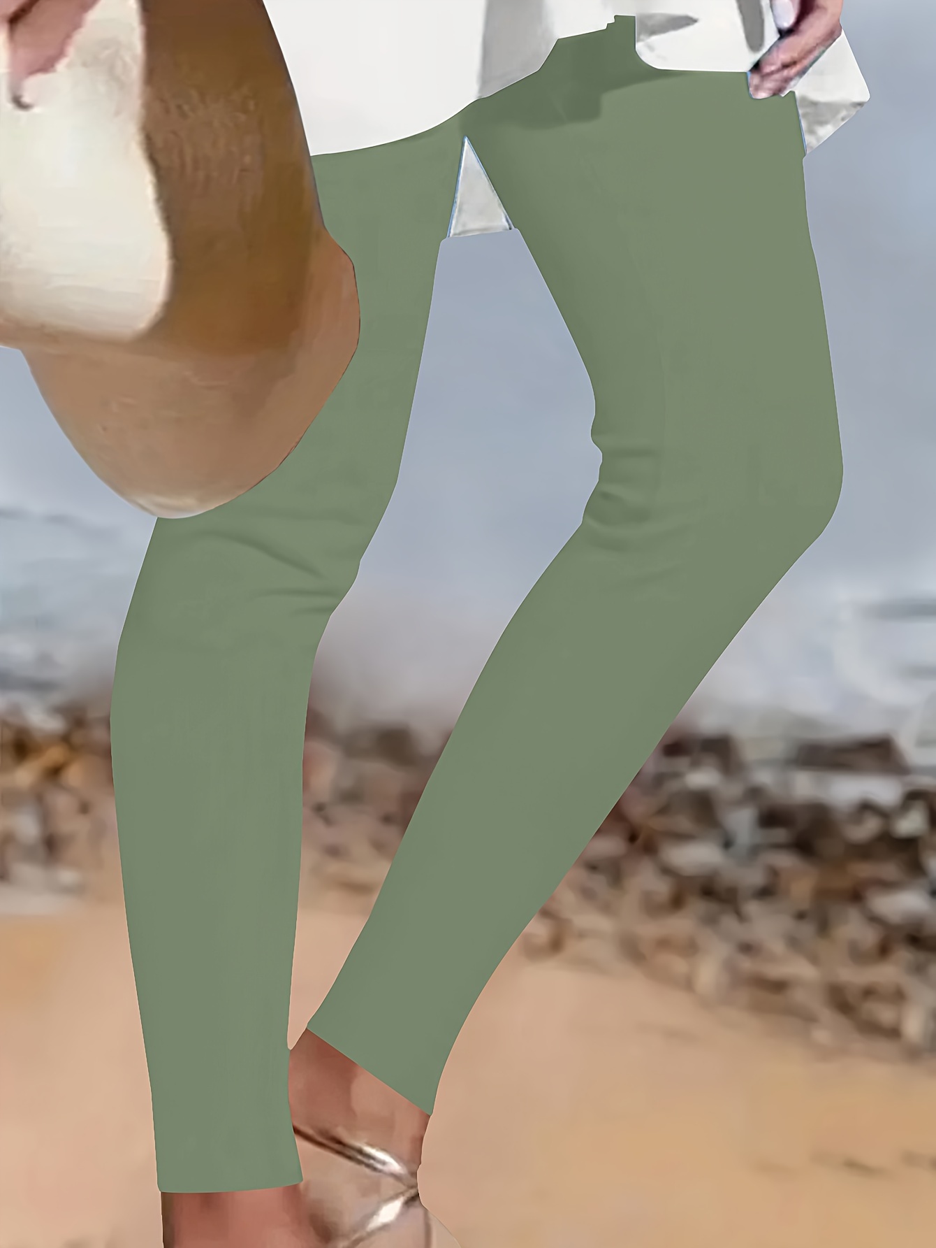 High Waist Plus Size Active Yoga Leggings For Women - Long-Length Tights For Casual Wear