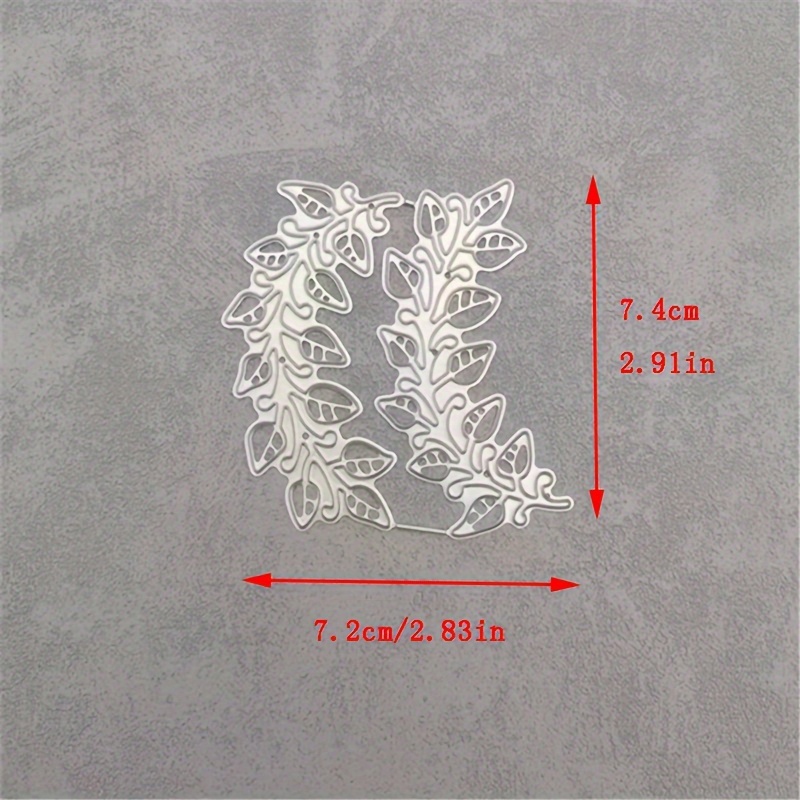 2pcs Leaves Metal Die Cutting Dies For Diy Scrapbooking Photo Album Embossing Folder Stencil Die Cut