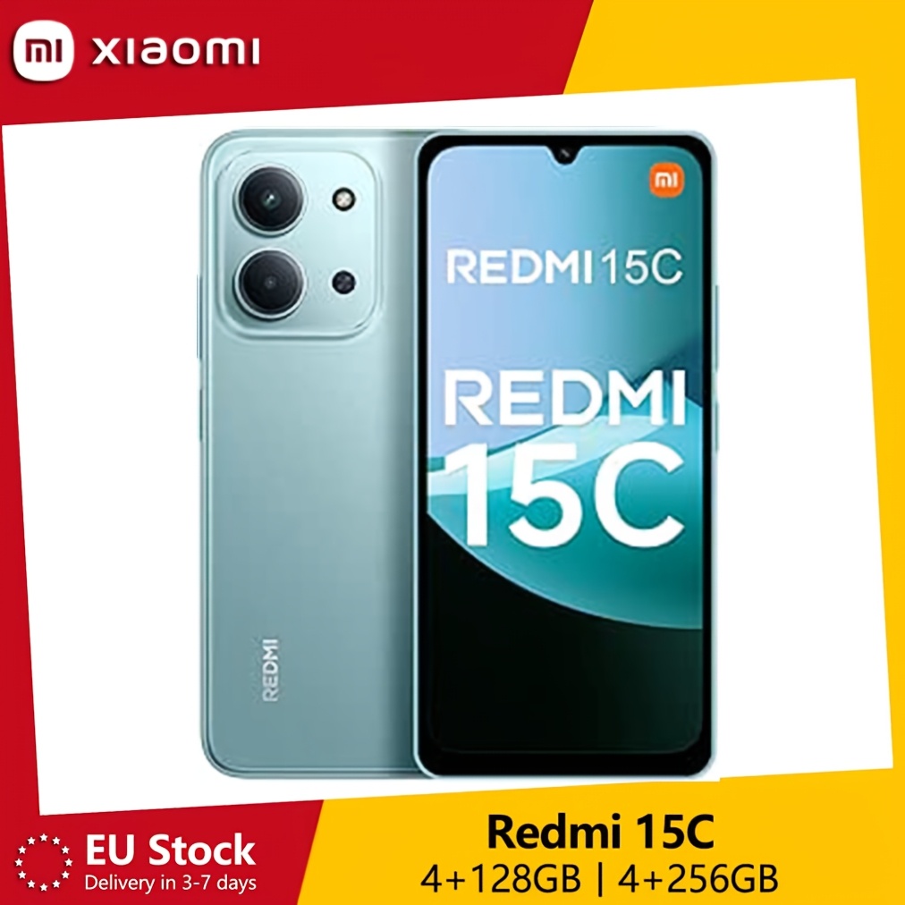 Smartphone Xiaomi Redmi 15C 4G con pantalla HD+ de 6.9" y 120Hz, batería de 6000Mah, ca...