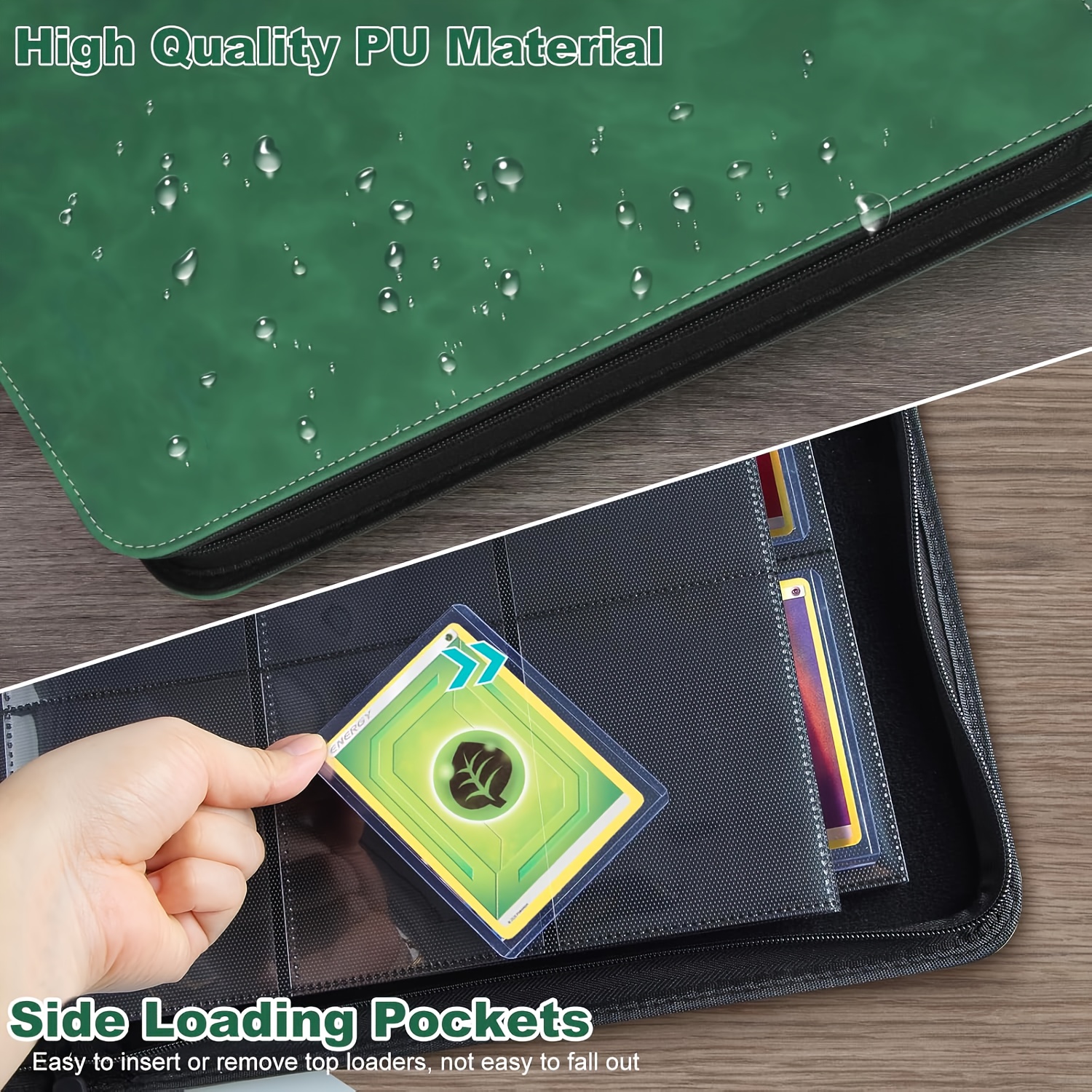 top loader binder trading card binder storage hold 252 cards - Temu Oman