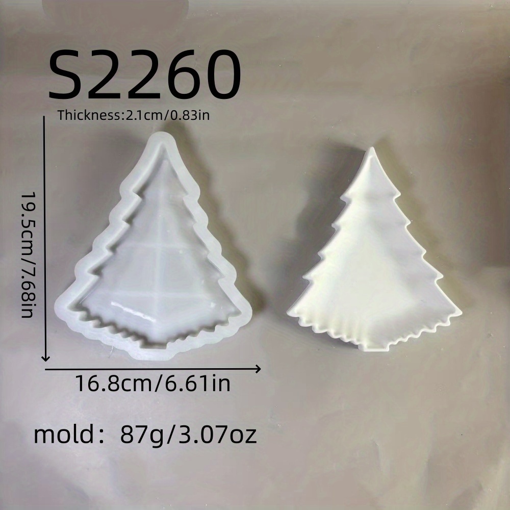 Image of Resin Silicone Mold For Christmas Tree Tray Decorations, Candle Silicone Molds, Plaster Decoration Silicone Molds, Silicone Molds For Home Decor, Epoxy Resin Molds 87 S2260