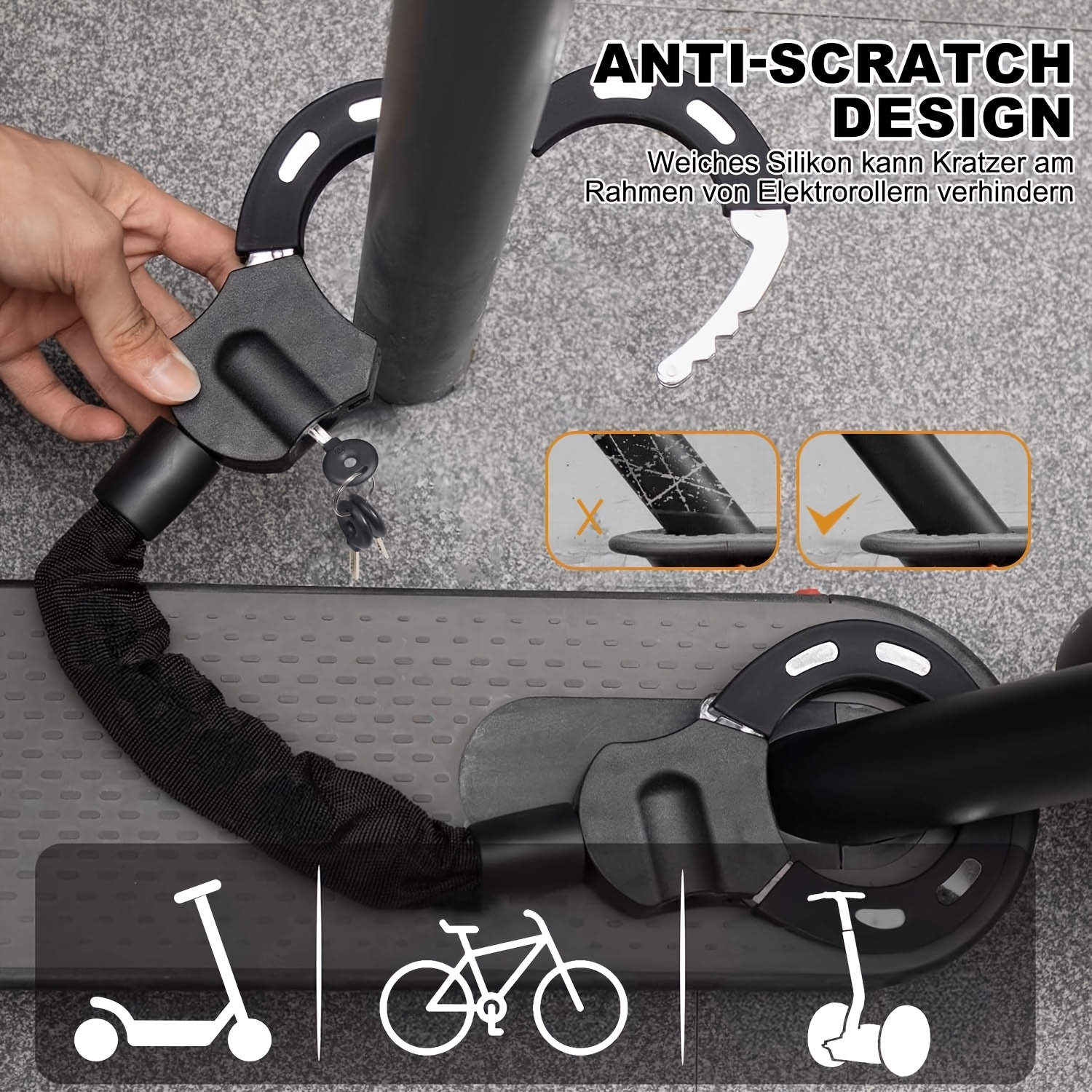 electric scooter lock e scooter schloss schloss e scooter - Temu Germany