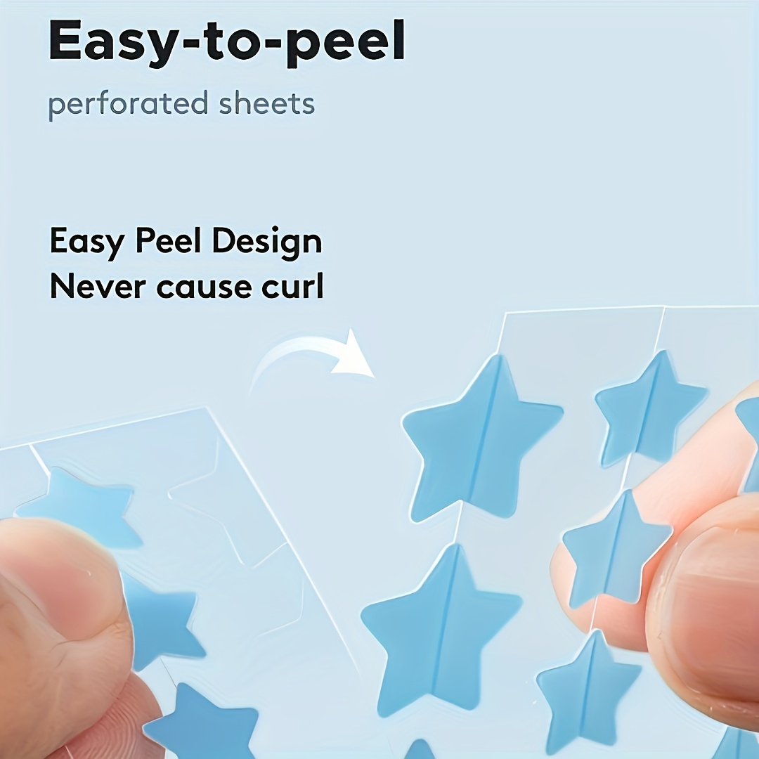facial star cleansing patch 560 patch hydrocolloid facial cleansing patch cute star facial cleansing patch non greasy formula portable for travel a   for christmas and halloween gifts Product details 2