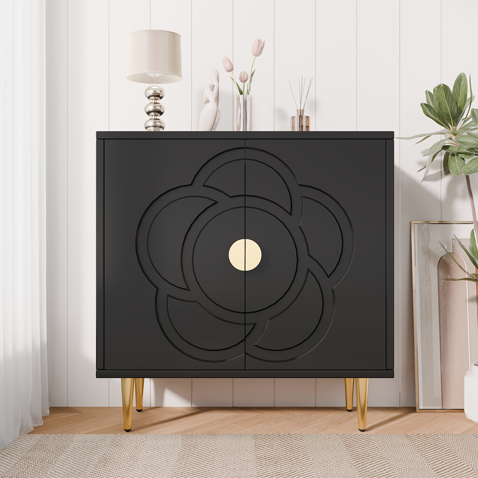 Floral Pattern Decorative Sideboard 12 Floral Pattern Decorative Sideboard View