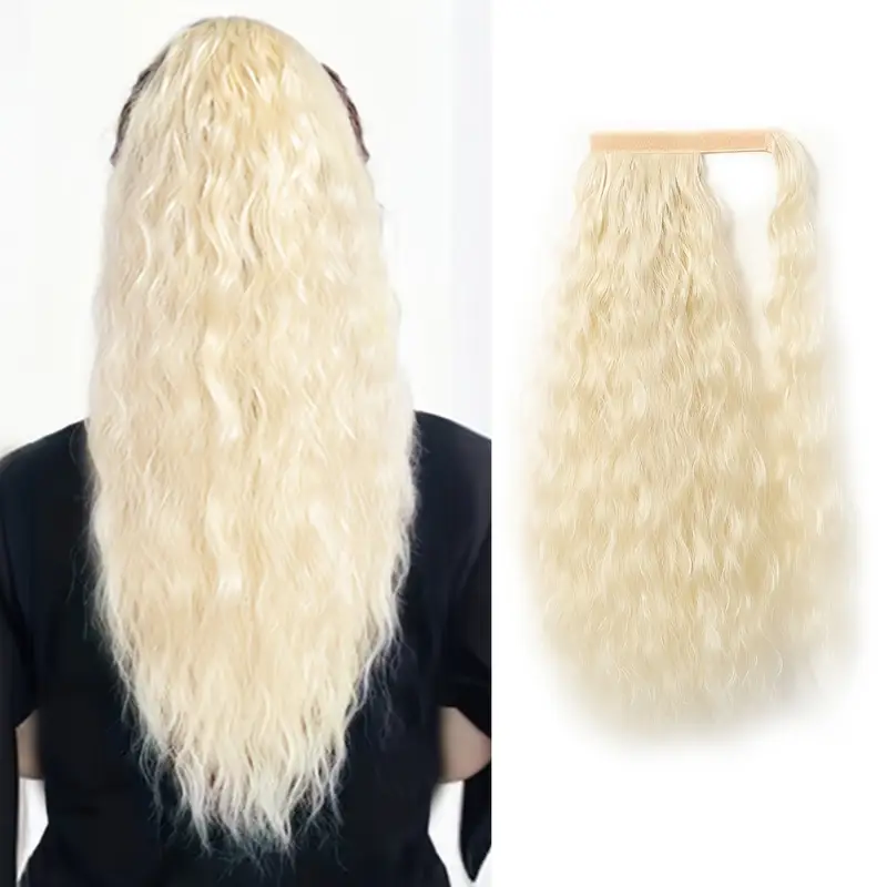 55.88 cm curl hair extension - elegant bouncy waves, high-quality heat-resistant fiber, daily wear, parties & festivals, , versatile hairpiece, party hairpiece, festival hairpiece, versatile style, heatresistant material details 4