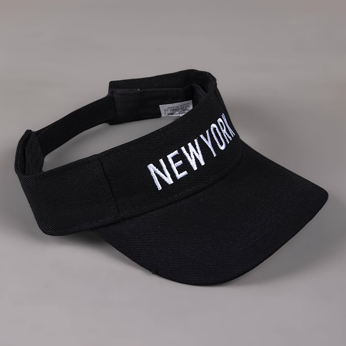 

Stylish New Slogan Embroidered Visor Cap - Breathable Polyester, , Hand Washable