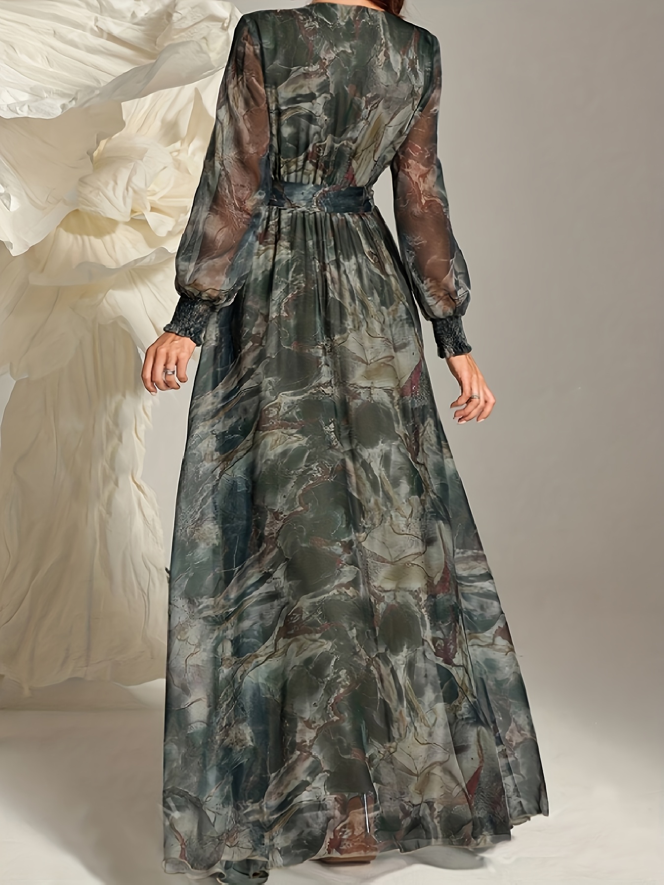 sachin and babi light blue dress an elegant long dress women featuring a camouflage print