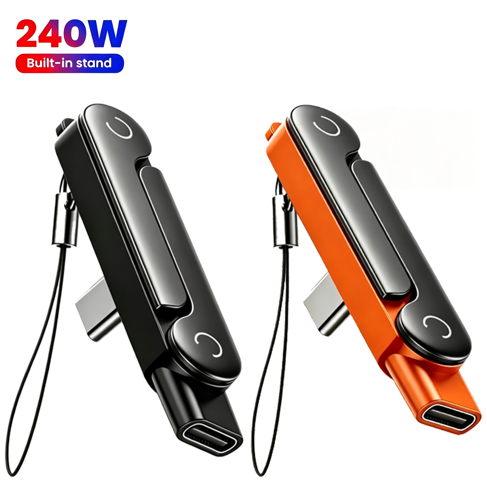 item picture dual purpose phone stand supports 240w   charging the 90 angled design allows you to play games while charging without blocking your hands built in foldable phone holder enables free switching between portrait and landscape  