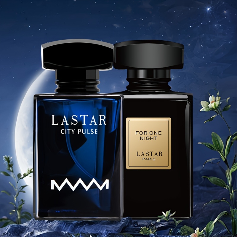 Комплект от 2 броя мъжки парфюм, 55ML+55ML, съдържащ аромати на лимон, жасмин, мускус и кедрово дърво, дълготраен аромат, създава атмосфера, подходящ за срещи, Свети Валентин, Деня на благодарността, подарък за Деня на бащата