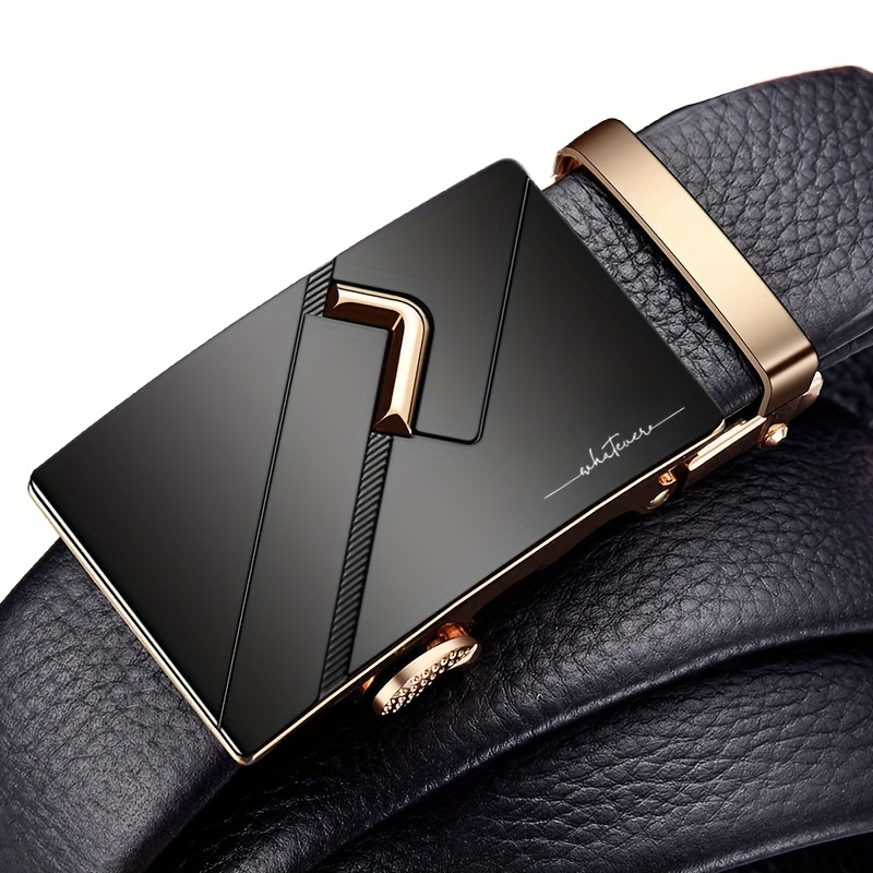 Men's Automatic Buckle Belt - Sleek Minimalist Design