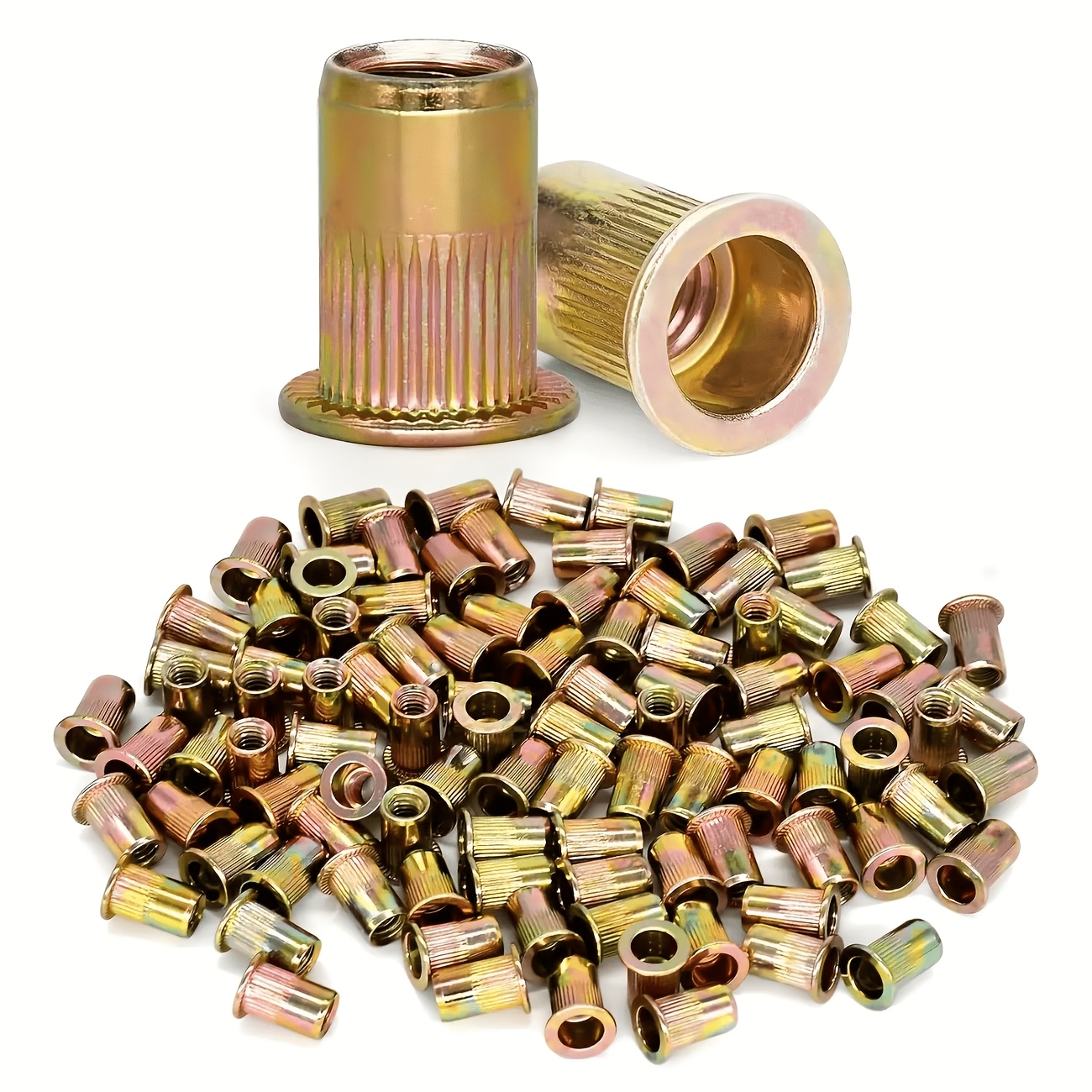 Image of Stainless Set, Sizes M3 To M8, Polished End, Partially Threaded Cover, Right-hand Thread, Suitable For Sheet Metal Assembly And Furniture Repair, Universal Kit