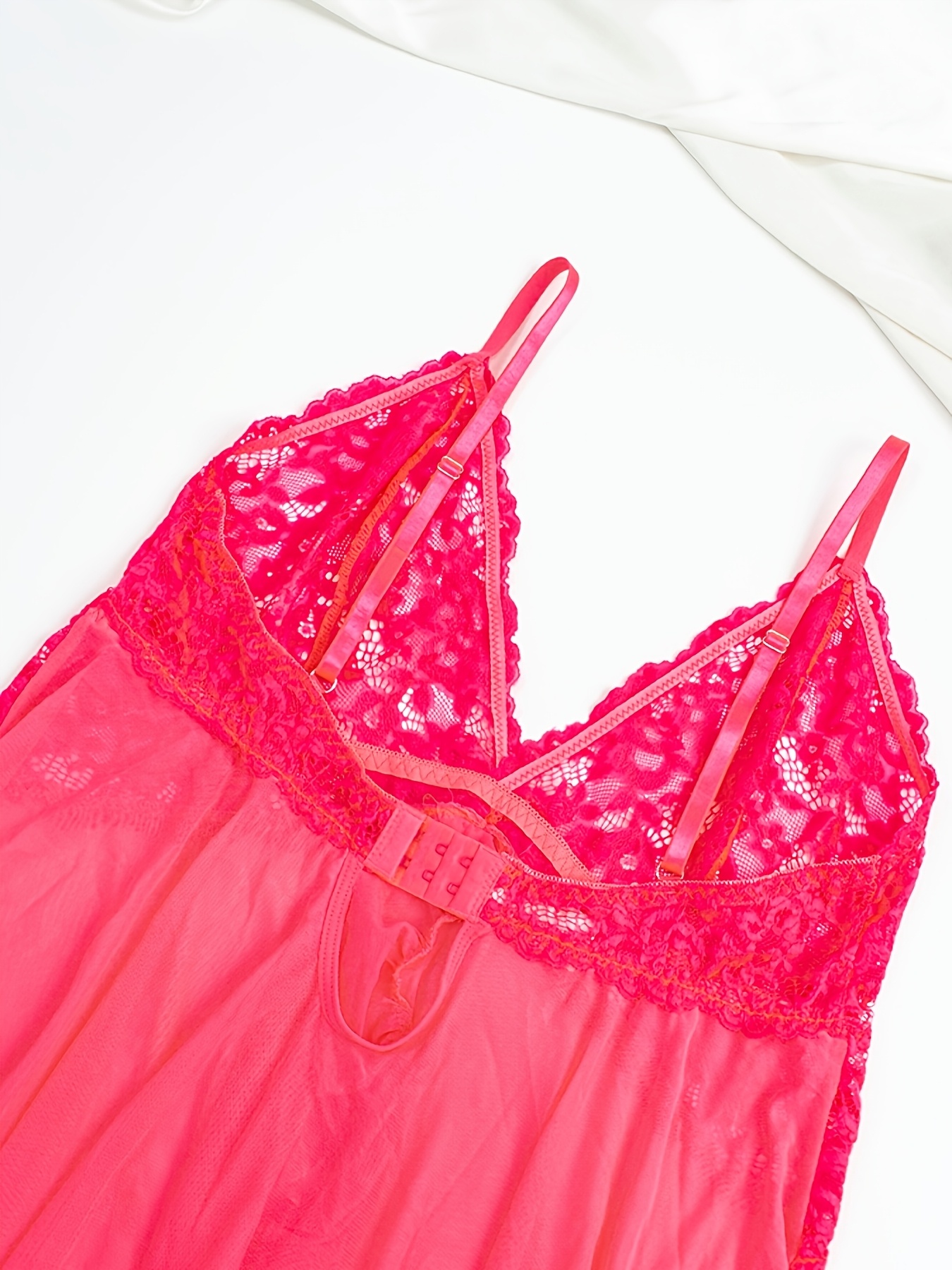 set 2 new european plus size lace nightgown - Temu Cyprus