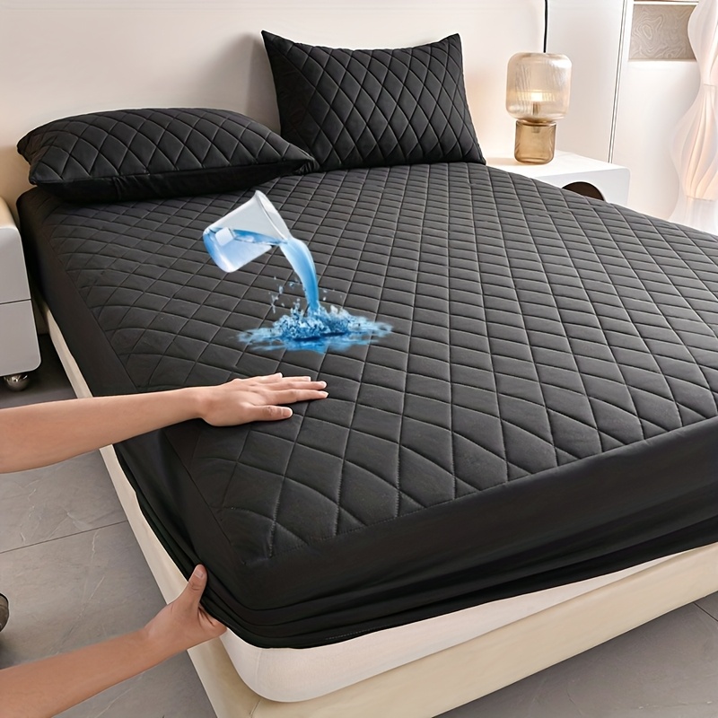 eseme pilt Veekindel kihilise matriitsi kate - Matriitsikaitse - Matriitsikaitse - Voodikate (ilma padja ja padjapüürita), sobib kõikideks aastaaegadeks, sügava taskuga koos kaitsekattega. Ideaalne magamistoa kaunistus või pühadekingitus