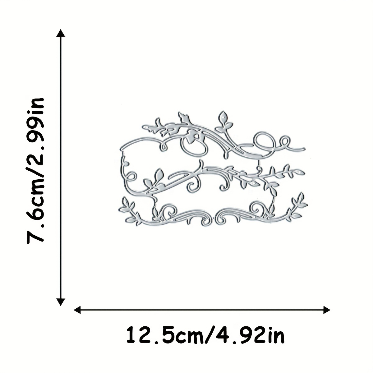 Image of 1pc Green Leaf Metal Cutting Die For Embossing Paper Cards, Suitable For Important Holiday, Christmas, Thanksgiving, Halloween Greeting Cards , Party Invitations, Birthday Cards