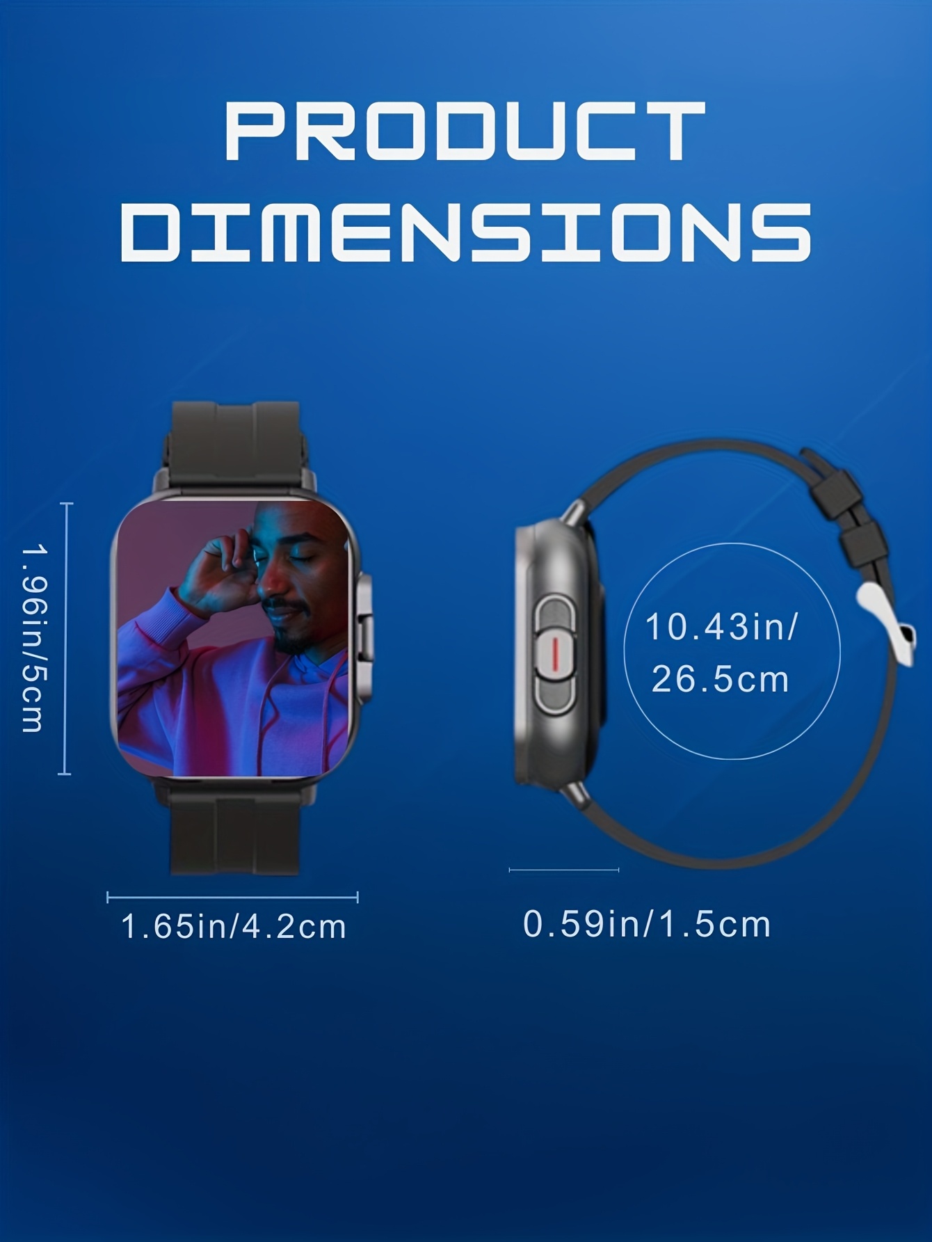 EFFEOKKI 2-in-1 Smart Watch with Earbuds Wireless 2. 01 Inch Display TWS Earphones Headset Make Answer Call Sport Smartwatch for iPhone Android Smartphone