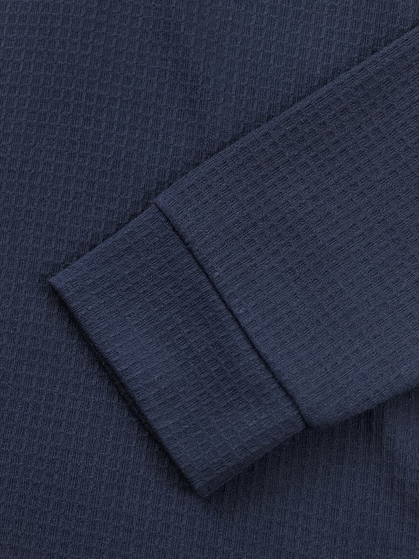 Heren Herfst Wafel Gebreide Lange Mouw Polo Trui | Modieus Kleurblok Design, Metalen Textuur Knopen, V-hals, Geschikt voor Fitness en Casual Kleding