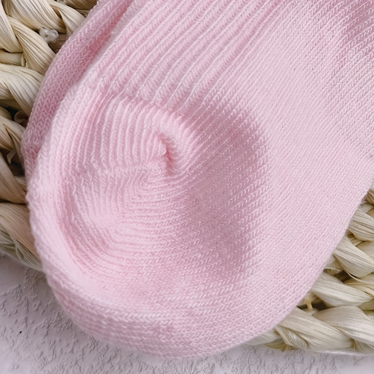 5 Pairs of Soft & Stretchy Baby Girl'S Socks - Spring/Summer Pastel Floral Design with Ruffles & Bows, Polyester Blend, Hand Wash Only, Comfortable Knit Fabric for Little Feet, Spring Baby Essentials | Playful Sock Design | Knit Texture