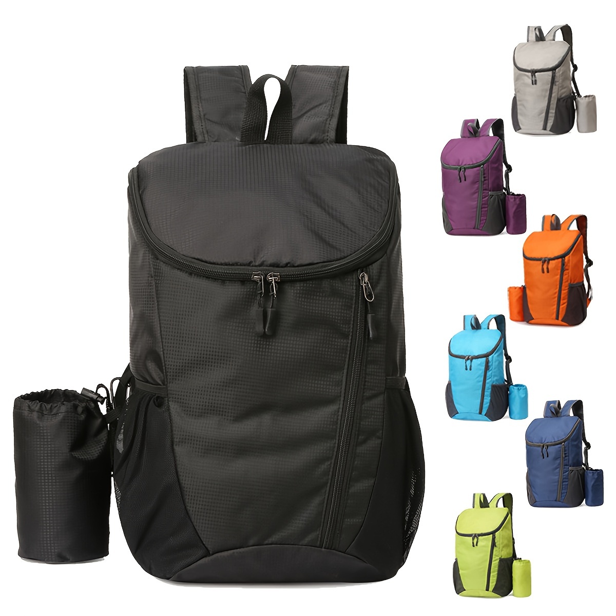 

Portable Multi Functional Sports Backpack, Lightweight Nylon Storage Bag For Men's Outdoor Camping Hiking, Travel Backpack