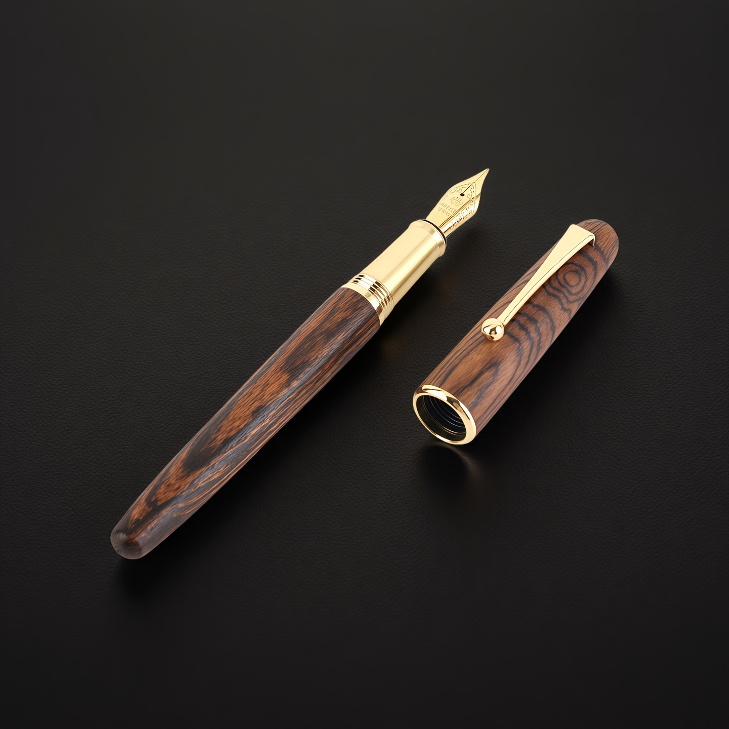 Image of 1pc/high-end Vintage Pen, Rotatable Cap, Smooth Writing, Ink Absorber Included, Suitable For Daily Writing, Office, Business Signature, And As A Gift, Prize, Or Souvenir