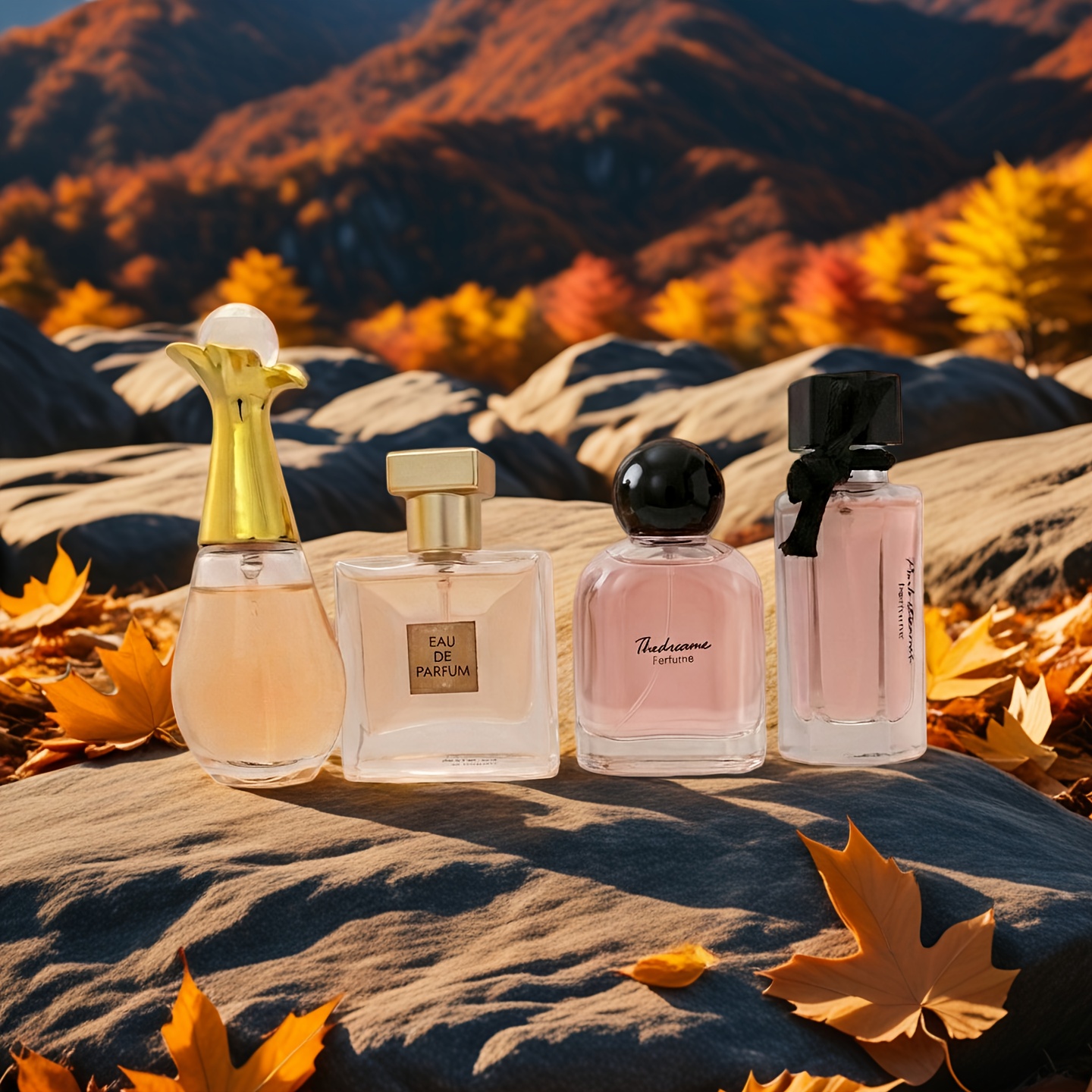 TEMU Premium Women's Perfume Set Of 4 - Delicate Gift Box Packaging, - Suitable For Various Occasions, A Great Gift To Give To Mom Or Best Friend - A