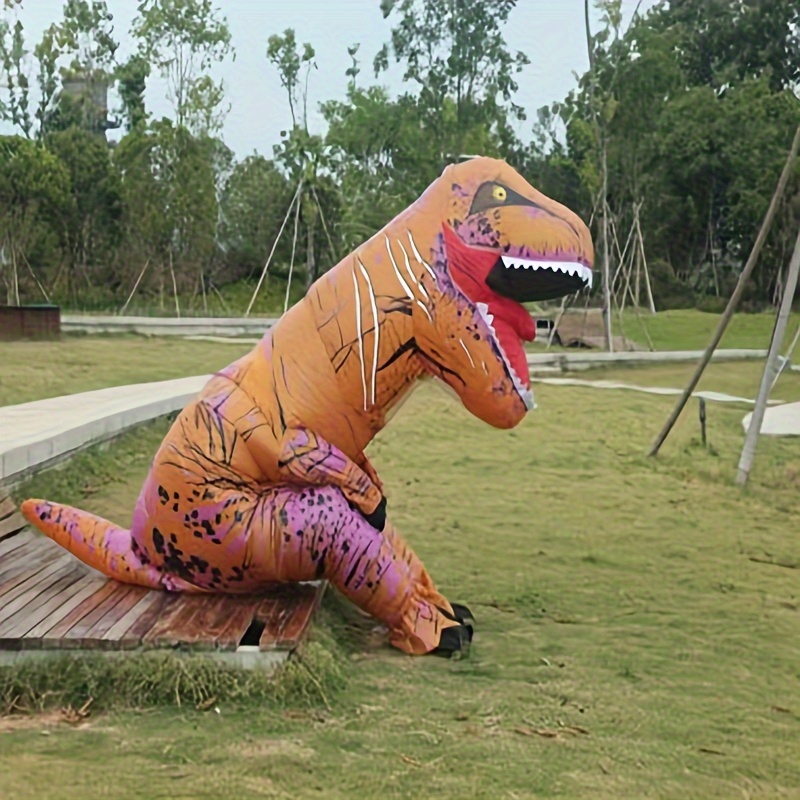 Adult Kids Inflatable Dinosaur Costume Jurassic World Park Trex T-Rex Party AU - Foto 9