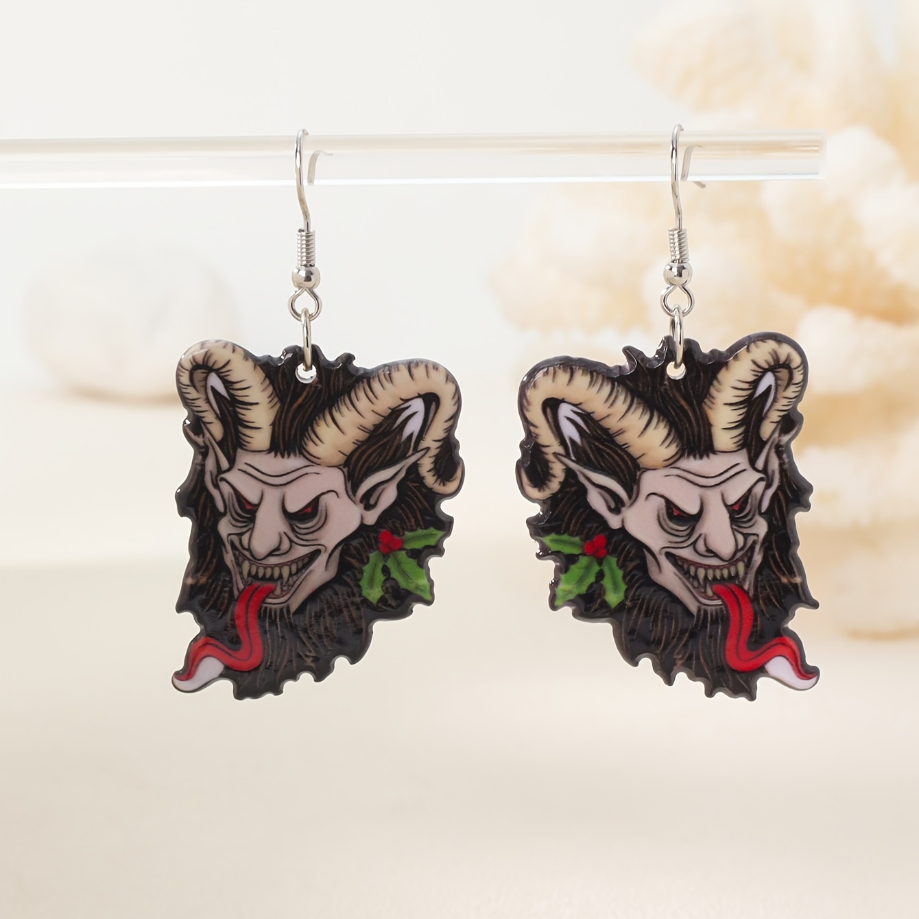 

Chic Christmas Monster Acrylic Dangle Earrings For Women - Accessory, Wear, Christmas Earrings