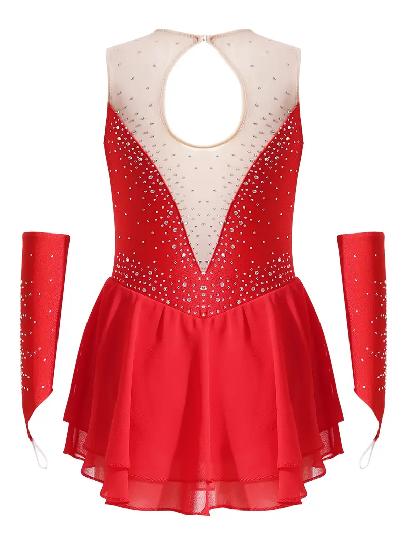 Fit and flare block color chiffon dress 4465 Fit and flare block color chiffon dress 4465