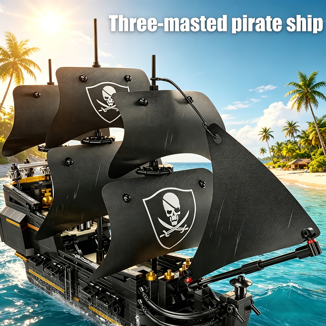921pcs Pirate Ship Model Building Blocks Toy