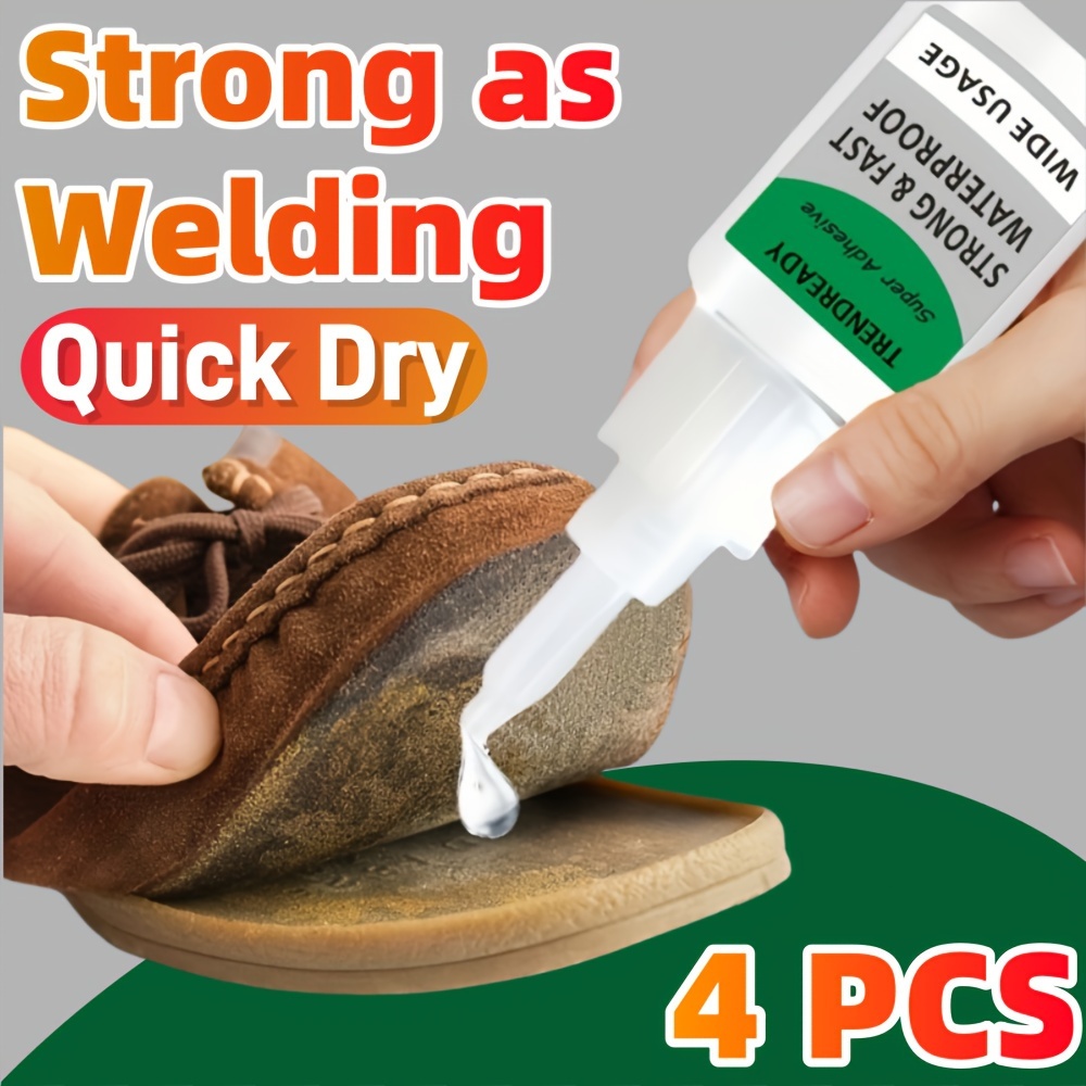 4pcs heavy duty super   fast drying clear waterproof   strong for   metal ceramic leather pvc suitable for diy crafts   nail shoe repairs multi  