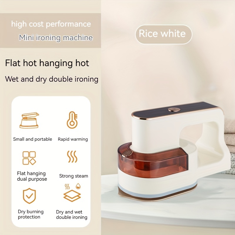 1pc handheld portable steam ironing machine travel mini steam iron fabric clothing shirt electric steam ironing machine travel gifts dorm room essentials details 12