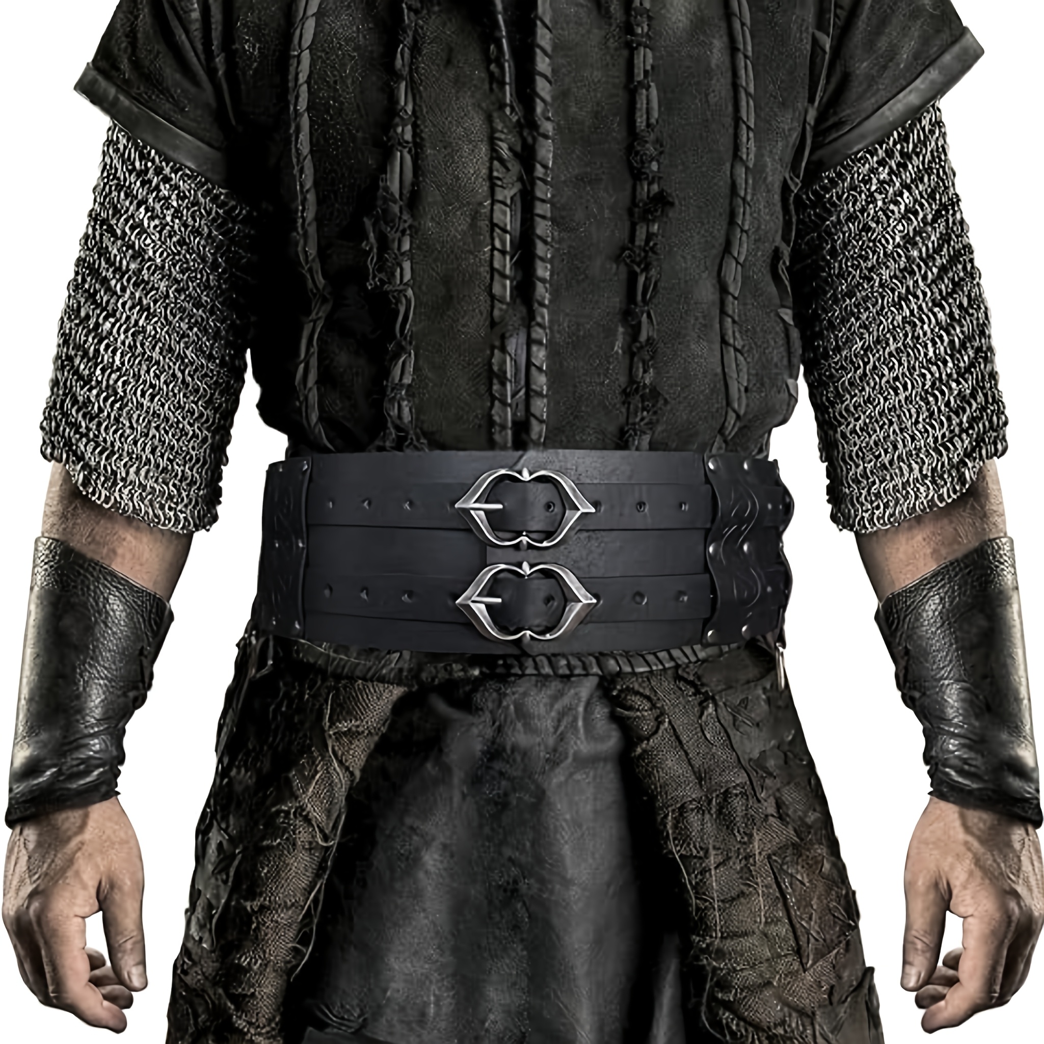 Women\'s Corset Waist Belt Wide Cinch Renaissance Viking Medieval Faux Leather Joukavor Medieval Leather Corset Belt Renaissance Waist  main image 4