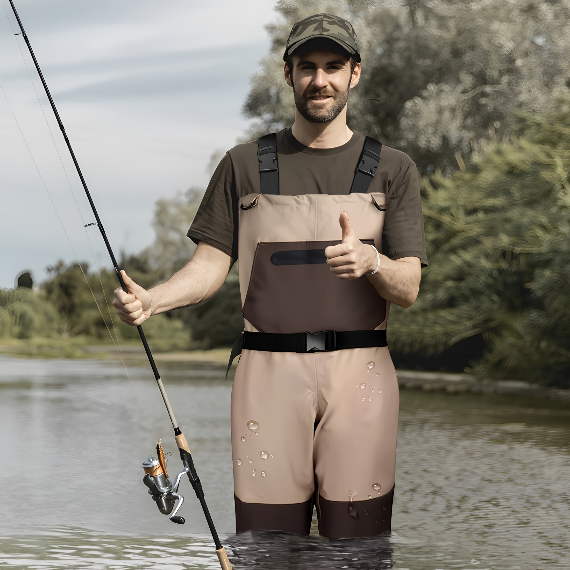 Cuissard De Pêche Hodgman – Respirant – Homme – Taille M – Vert