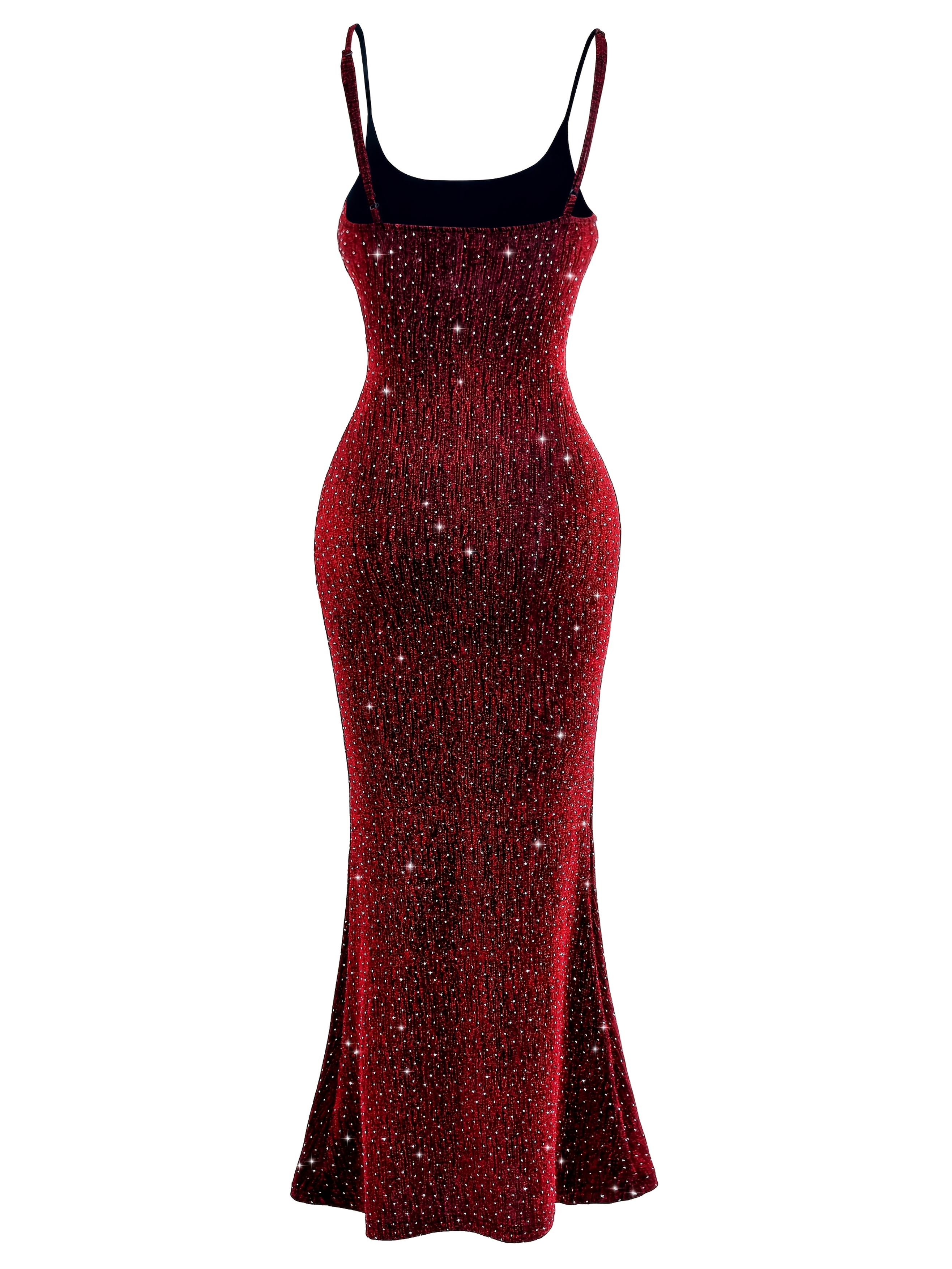 navy blue dress for baby girl Black Embellished Backless Plunge Maxi Dress