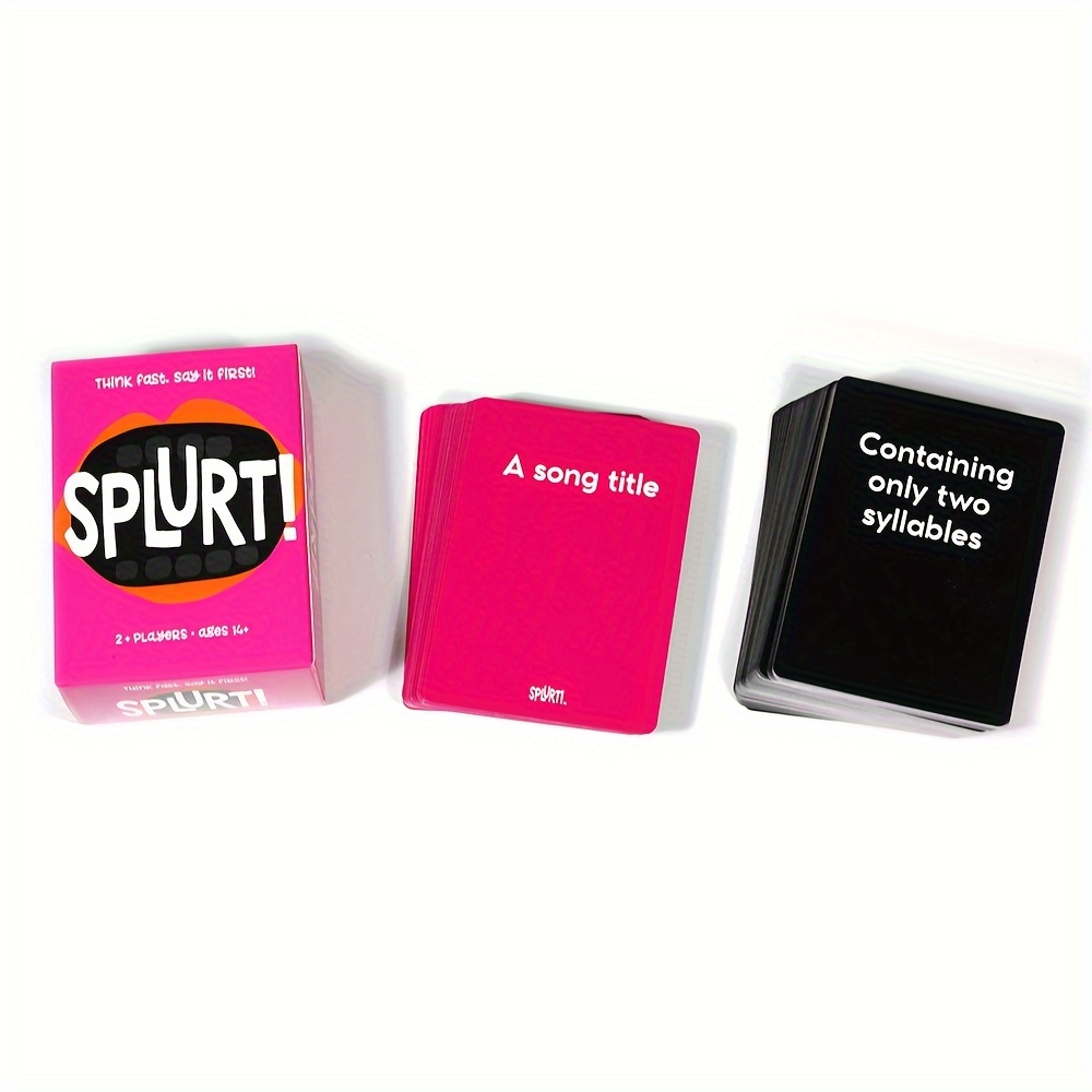 TEMU Quick- & Say ! ! 2+ Players - Exciting Nighttime Card Game 14+ | Enhances Emotions, Tabletop Fun